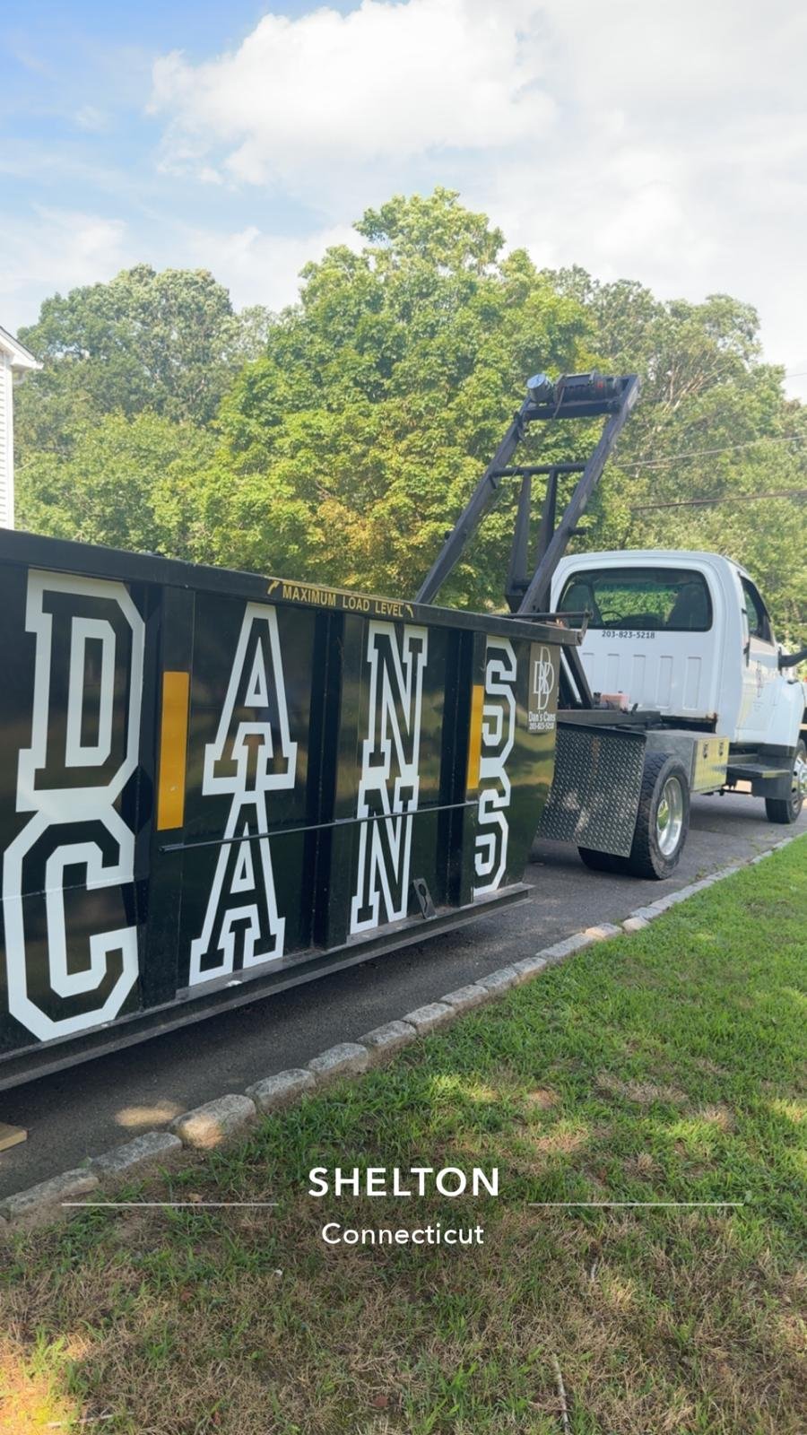 On-time dumpster drop-off for a residential cleanup in Connecticut