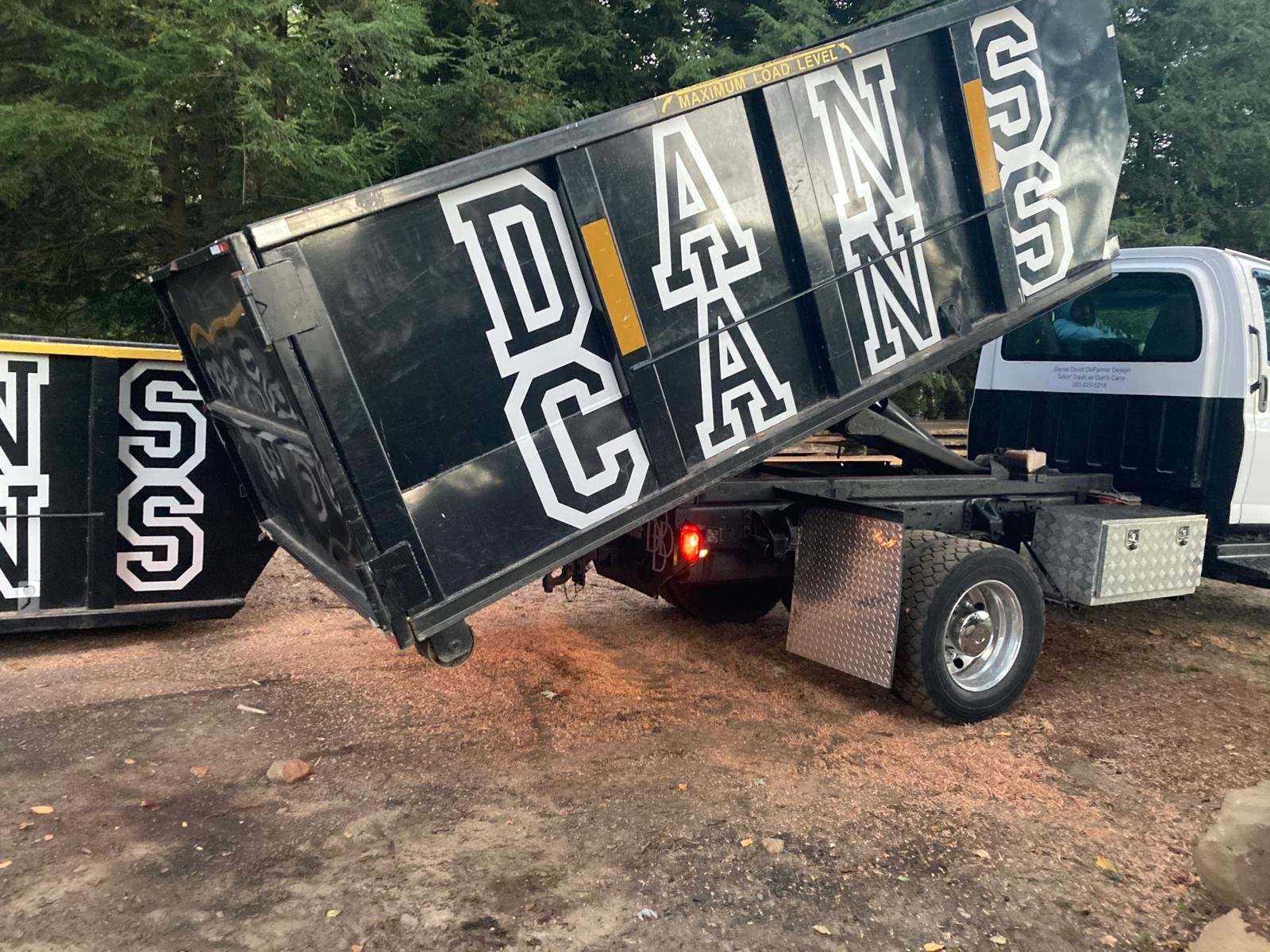 Driveway-safe roll-off dumpster rental for a CT remodeling project